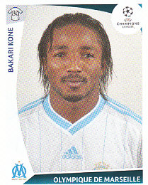 Bakari Kone Olympique Marseille samolepka UEFA Champions League 2009/10 #191